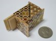 Photo5: 10 steps Yosegi Mame 1 sun Japanese puzzle box Himitsu-bako (5)