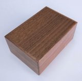14 steps Natural Walnut wood 4 sun Japanese puzzle box Himitsu-bako