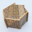 Photo5: 6 steps Hexagon Yosegi Japanese puzzle box Himitsu-bako (5)