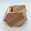 Photo6: 6 steps Hexagon Yosegi Japanese puzzle box Himitsu-bako (6)