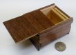 Photo2: 12 steps Walnut wood 3 sun Japanese puzzle bxo Himitsu-bako (2)