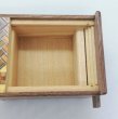 Photo7: 18 steps Yosegi/Walnut wood 3 sun Japanese puzzle box Himitsu-bako (7)