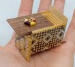 Photo2: 18 steps Solid Hexagon Mosaic Mame 1 sun Japanese puzzle box Himitsu-bako (2)