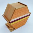 Photo9: Hexagon 6 steps Natural wood Japanese puzzle box Himitsu-bako Limited (9)