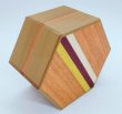 Photo2: Hexagon 6 steps Natural wood Japanese puzzle box Himitsu-bako Limited (2)