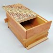 Photo2: 18 steps Yosegi/Natural wood 6 sun Japanese puzzle box Himitsu-bako (2)