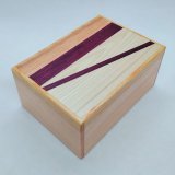 14 steps Natural wood 4 sun Japanese puzzle box Himitsu-bako 23712