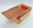 Photo2: 7 steps Walnut wood 5 sun Japanese puzzle box Himitsu-bako (2)