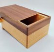 Photo5: 7 steps Walnut wood 5 sun Japanese puzzle box Himitsu-bako (5)