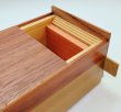 Photo9: 27 steps Walnut/Hoo wood 5 sun Japanese puzzle box Himitsu-bako (9)