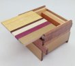 Photo2: Square 14 steps Natural wood Japanese puzzle box Himitsu-bako 23102 (2)