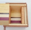 Photo4: Square 14 steps Natural wood Japanese puzzle box Himitsu-bako 23102 (4)