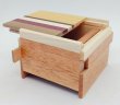 Photo6: Square 14 steps Natural wood Japanese puzzle box Himitsu-bako 23101 (6)