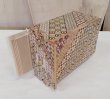 Photo3: 54 steps Traditional Yosegi 6 sun Japanese puzzle box Himitsu-bako (3)