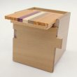 Photo5: 7 steps Natural wood Cube 2 sun Japanese puzzle box Himitsu-bako (5)