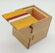 Photo2: 7 steps Natural wood Cube 2 sun Japanese puzzle box Himitsu-bako (2)