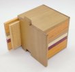 Photo4: 7 steps Natural wood Cube 2 sun Japanese puzzle box Himitsu-bako (4)