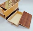 Photo4: 10 steps Drawer Yosegi/Natural wood 5 sun Japanese puzzle box Himitsu-bako  (4)