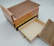 Photo5: 10 steps Drawer Natural wood 5 sun Japanese puzzle box Himitsu-bako  (5)