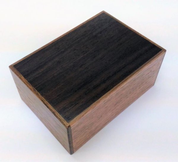 Photo1: 14 steps Natural Rosewood 4 sun Japanese puzzle box Himitsu-bako (1)