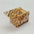 Photo6: Smallest 12 steps Yosegi 1 sun Japanese puzzle box Himitsu-bako (6)