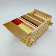 Photo2: 18 steps Creative yosegi 4 sun Japanese puzzle box Himitsu-bako 202507 (2)