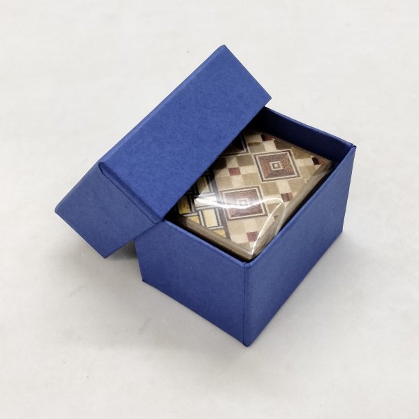 Photo9: 14 steps Yosegi/Natural wood (Ho) Mame 1 sun Japanese puzzle box Himitsu-bako (9)