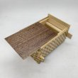 Photo2: 27 steps Walnut wood/Ichimatsu 4 sun Japanese puzzle box Himitsu-bako (2)
