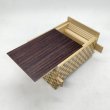 Photo5: 27 steps Rosewood/Ichimatsu 4 sun Japanese puzzle box Himitsu-bako (5)
