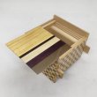 Photo3: Square 18 steps Natural wood/ichimatsu Japanese puzzle box Himitsu-bako 202510 (3)