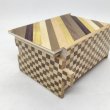 Photo6: 14 steps Striped pattern/Ichimatsu 4 sun Japanese puzzle box Himitsu-bako (6)