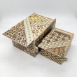 Photo3: Nested 14 steps/7 steps (5sun/3.4sun) Yosegi Japanese puzzle box Himitsu-bako (3)