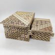 Photo9: Nested 14 steps/7 steps (5sun/3.4sun) Yosegi Japanese puzzle box Himitsu-bako (9)