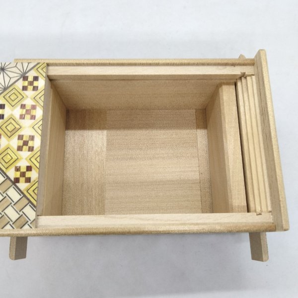 Photo4: 36 steps Yosegi 5 sun Japanese puzzle box Himitsu-bako (4)