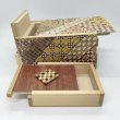 Photo7: Drawer 10 steps Nested-box yosegi 5 sun Japanese puzzle box Himitsu-bako (7)