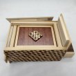 Photo2: Drawer 10 steps Nested-box yosegi/Ichimatsu 5 sun Japanese puzzle box Himitsu-bako (2)