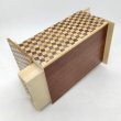 Photo5: Drawer 10 steps yosegi/Ichimatsu 5 sun Japanese puzzle box Himitsu-bako (5)