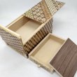 Photo3: Drawer 10 steps yosegi/Ichimatsu 5 sun Japanese puzzle box Himitsu-bako (3)