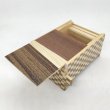 Photo4: 14 steps Random grain/Ichimatsu 4 sun Japanese puzzle box Himitsu-bako (4)