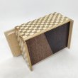 Photo7: 14 steps Random grain/Ichimatsu 4 sun Japanese puzzle box Himitsu-bako (7)