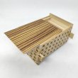 Photo2: 18 steps Zebra-wood/Ichimatsu 4 sun Japanese puzzle box Himitsu-bako (2)