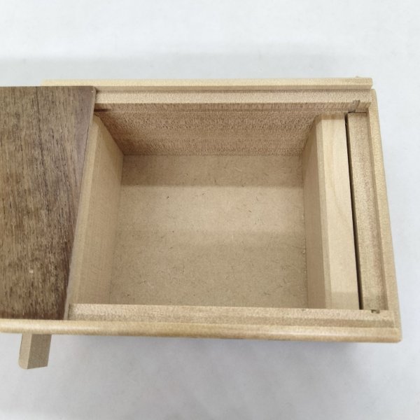 Photo4: 14 steps Teak/Bubinga wood 4 sun Japanese puzzle box Himitsu-bako (4)