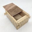 Photo5: 14 steps Teak/Bubinga wood 4 sun Japanese puzzle box Himitsu-bako (5)