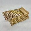 Photo6: Double Compartment 7+7 steps Yosegi.Ichimatsu 4 sun Japanese puzzle box Himitsu-bako (6)