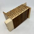 Photo3: Drawer 10 steps yosegi/Ichimatsu 5 sun Japanese puzzle box Himitsu-bako (3)