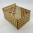 Photo7: 11 steps Yosegi/Ichimatsu 11cm/4inch Japanese puzzle box Himitsu-bako (7)