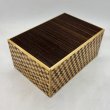 Photo1: 36 steps Rosewood.Ichimatsu 5.3 sun Japanese puzzle box Himitsu-bako (1)