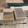 Photo1: 14 steps Random-grain(top panel)/Walnut.Ichimatsu 4 sun Japanese puzzle box Himitsu-bako (1)