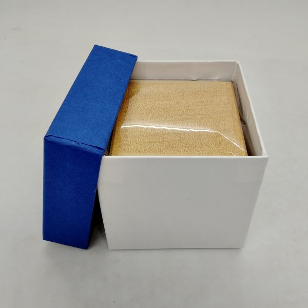 Photo7: 4 steps Agathis-wood Cube 2 sun Japanese puzzle box Himitsu-bako (7)