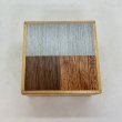Photo6: Square 14 steps Random-grain/Ichimatsu Japanese puzzle box Himitsu-bako 20269 (6)